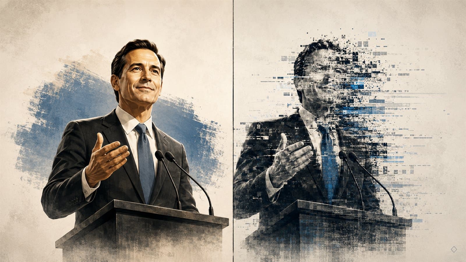 The NRSC made a Texas Democrat say things he never said. The disclaimer fits in a corner.